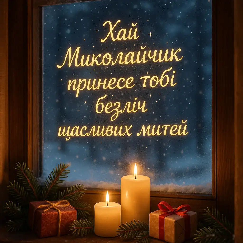 Привітання з днем святого миколая