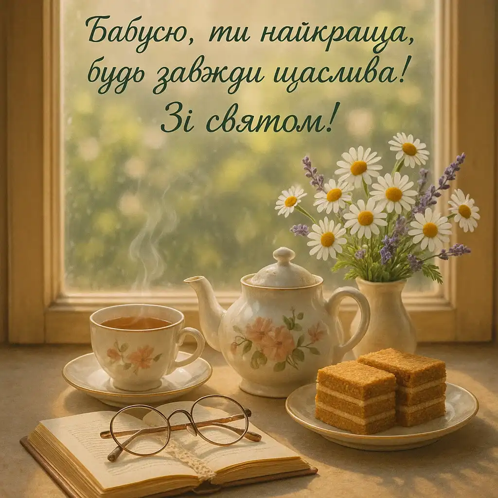 Привітання бабусі з днем народження