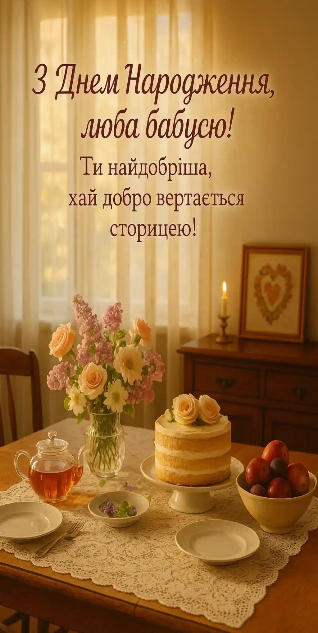 Привітання бабусі з днем народження