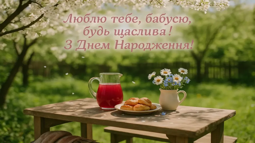 Привітання бабусі з днем народження
