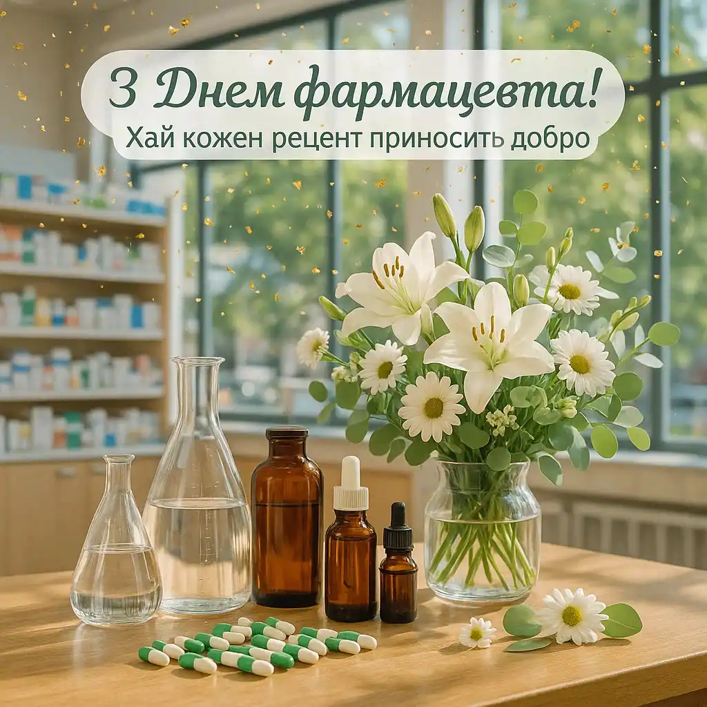 Привітання з днем фармацевта