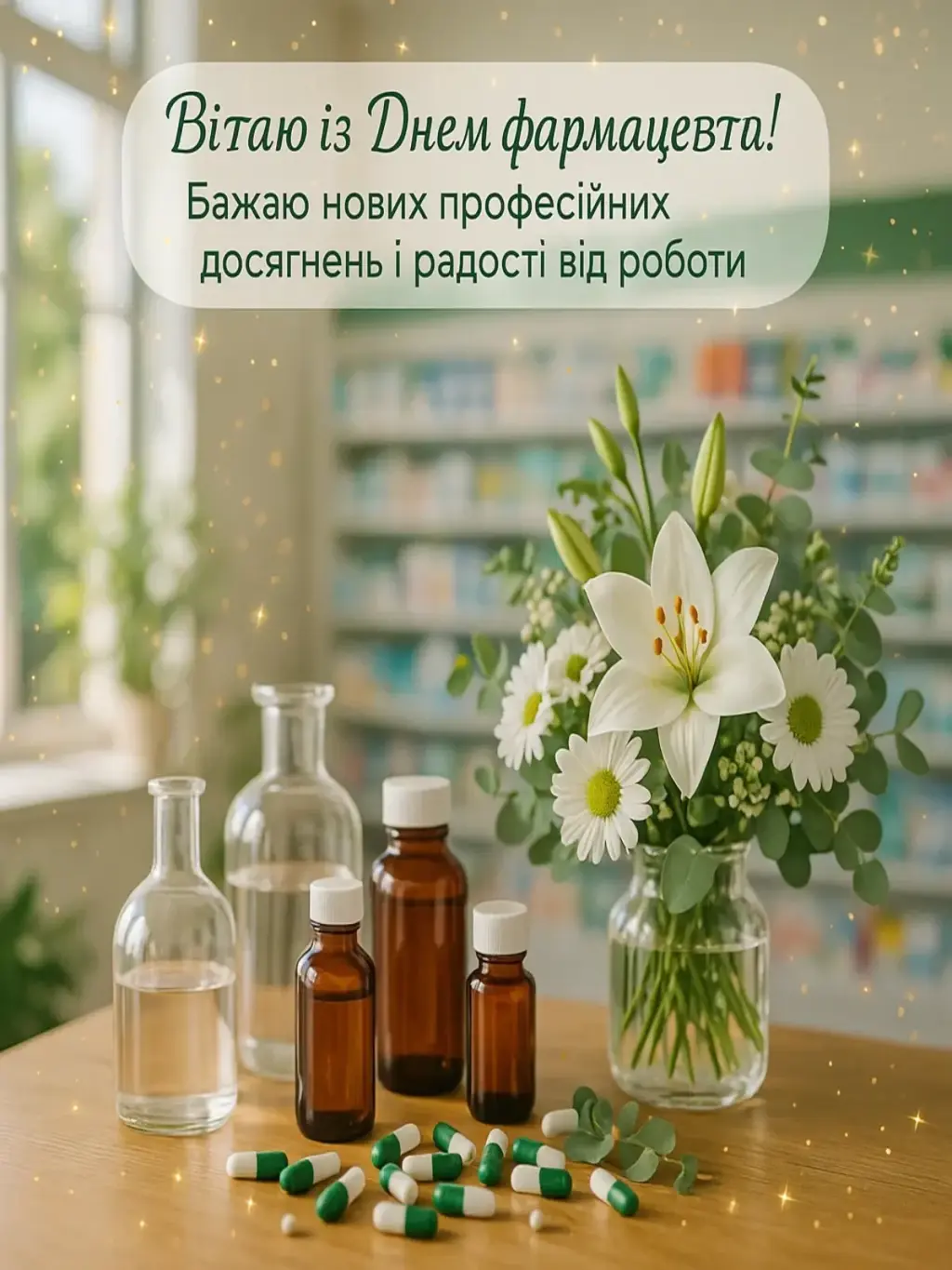 Привітання з днем фармацевта