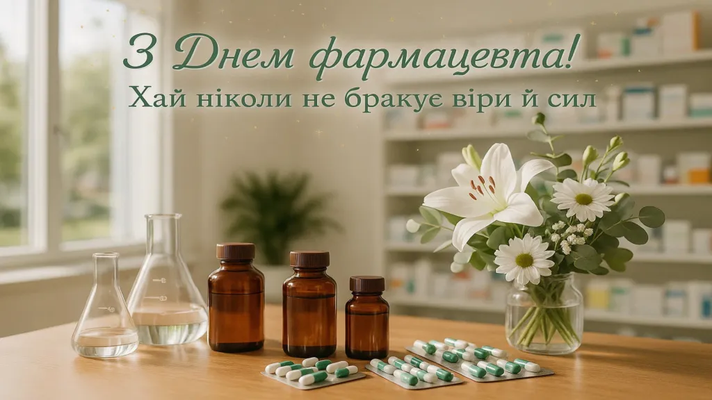 Привітання з днем фармацевта