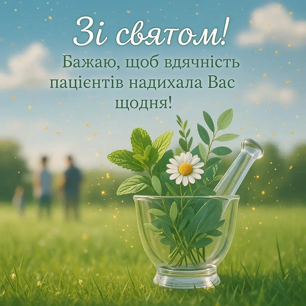 Привітання з днем фармацевта