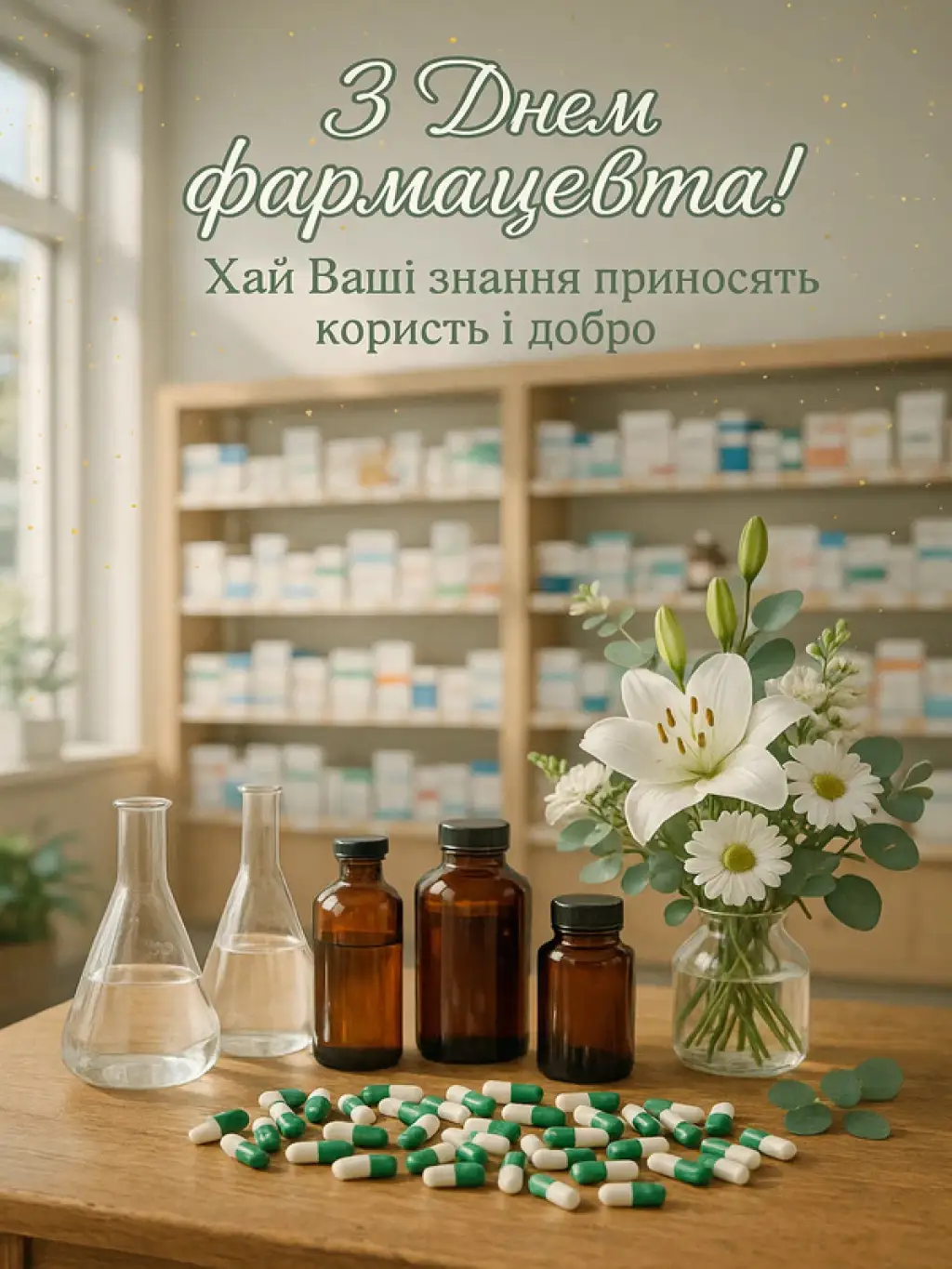 Привітання з днем фармацевта