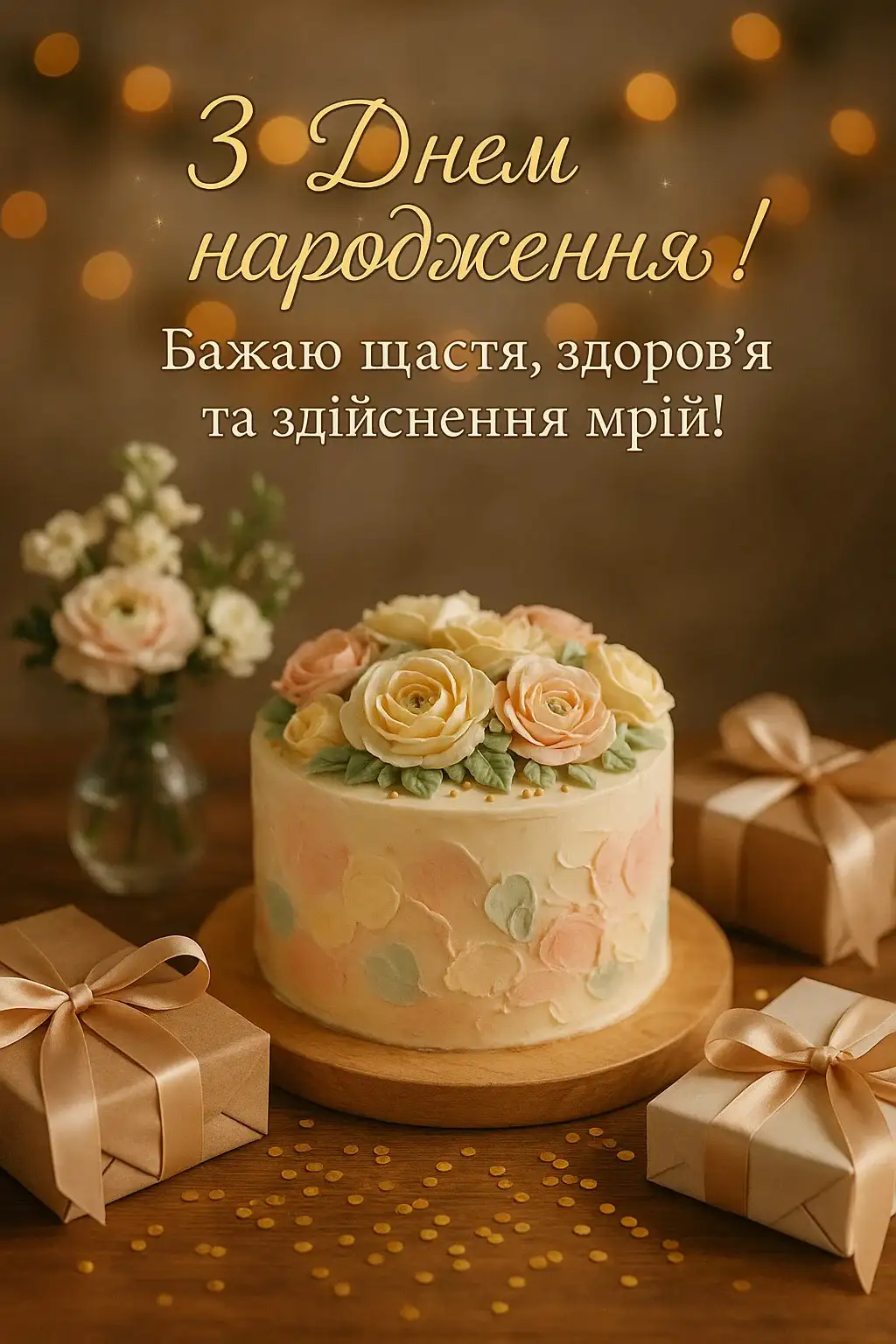 Привітання з днем народження своїми словами короткі