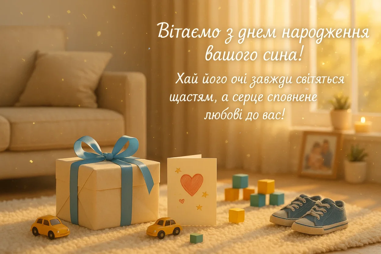 Привітання з днем народження сина батькам