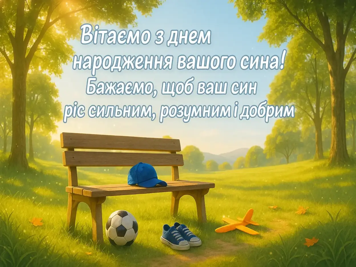Привітання з днем народження сина батькам