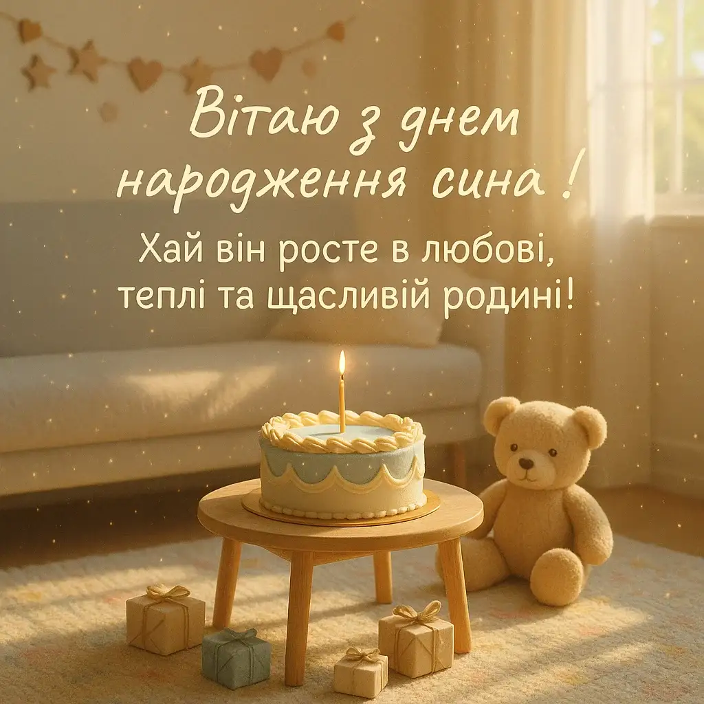 Привітання з днем народження сина батькам