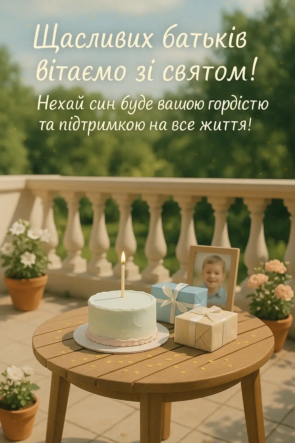 Привітання з днем народження сина батькам