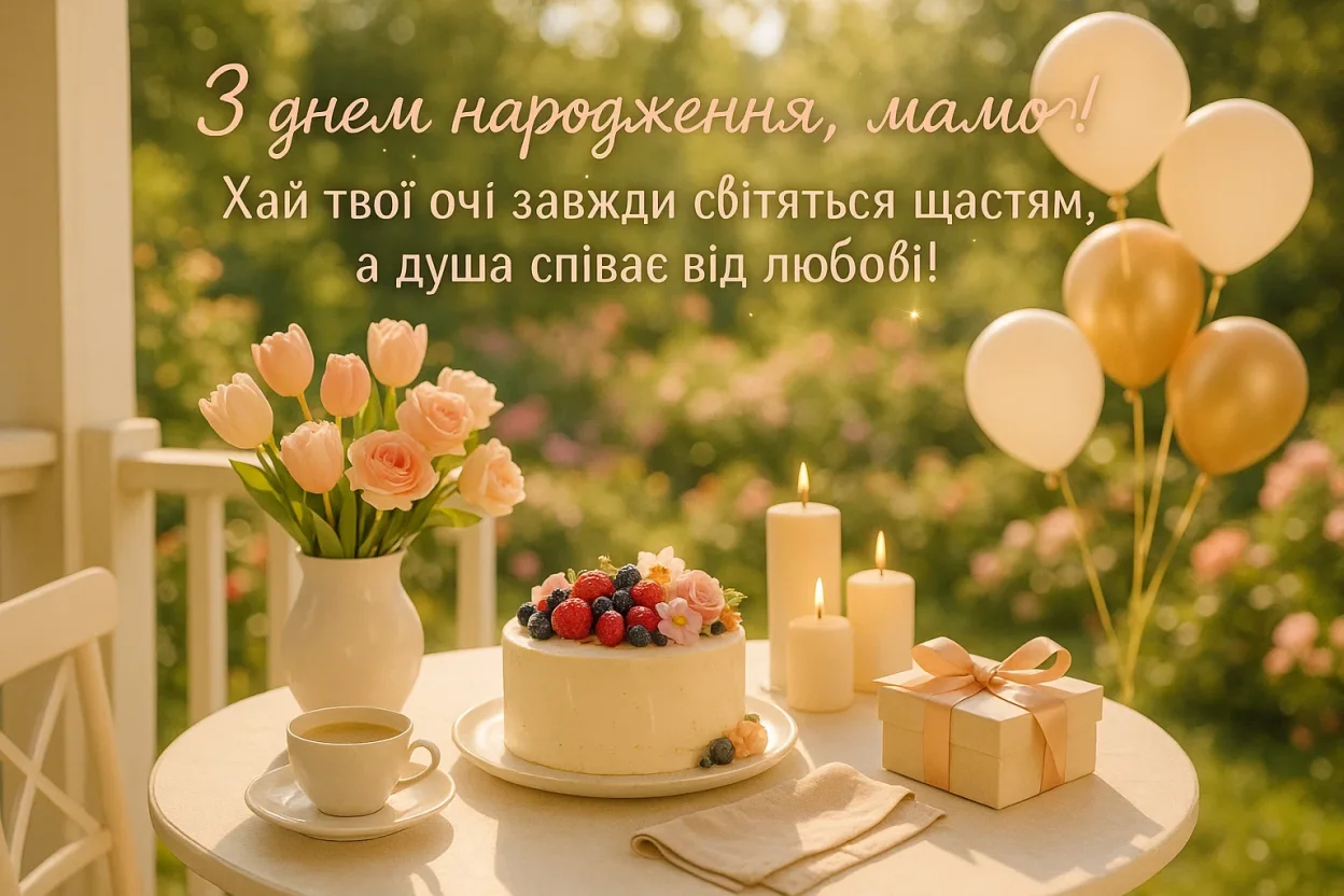 Привітання мамі з днем народження від дорослої доньки