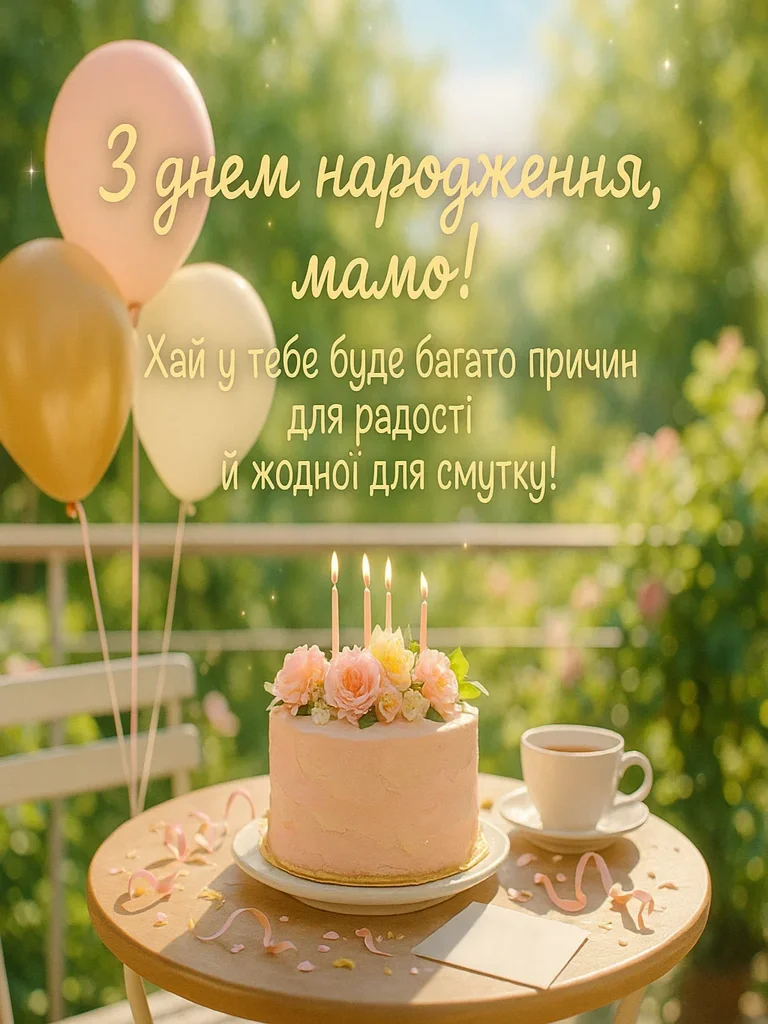 Привітання мамі з днем народження від дорослої доньки