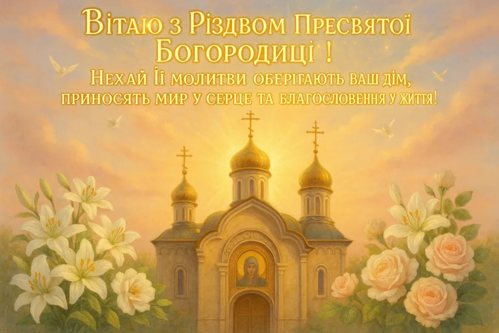 Привітання з різдвом богородиці