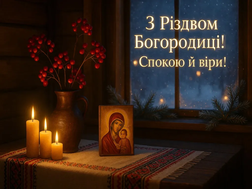 Привітання з різдвом богородиці