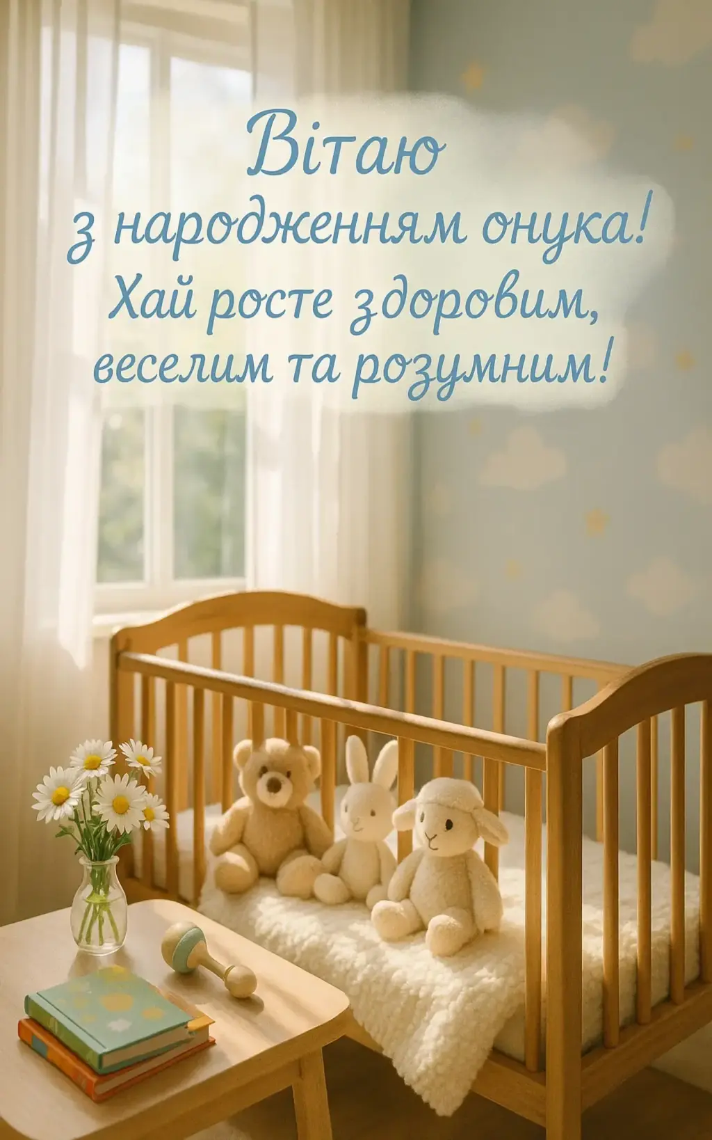 Привітання з народженням онука