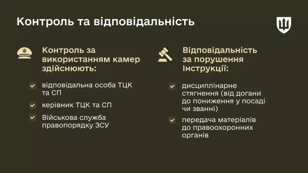 Боді-камери для представників ТЦК та СП: нові правила мобілізації