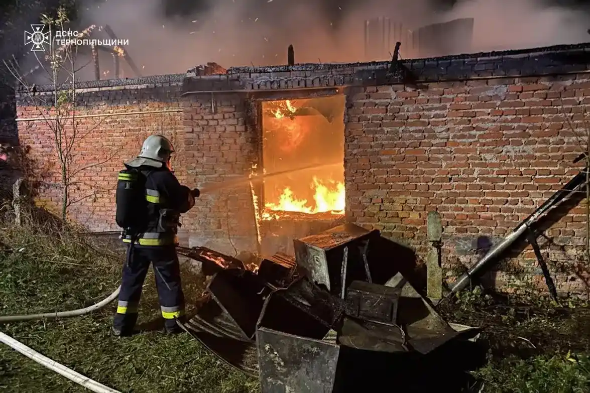 На підприємстві у Збаражі горіла соя: рятувальники не допустили поширення вогню