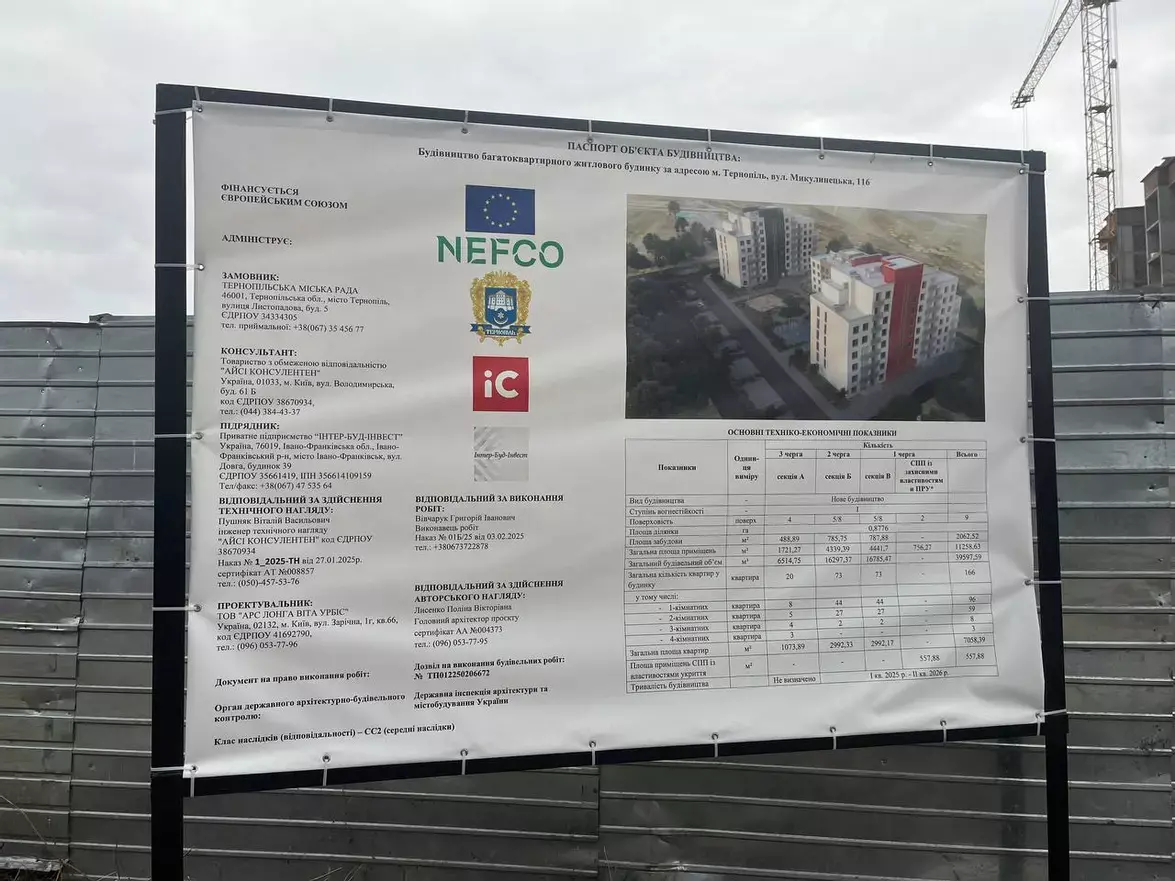 Будинок для ВПО у Тернополі: що роблять за грантовий проєкт у майже 500 мільйонів гривень