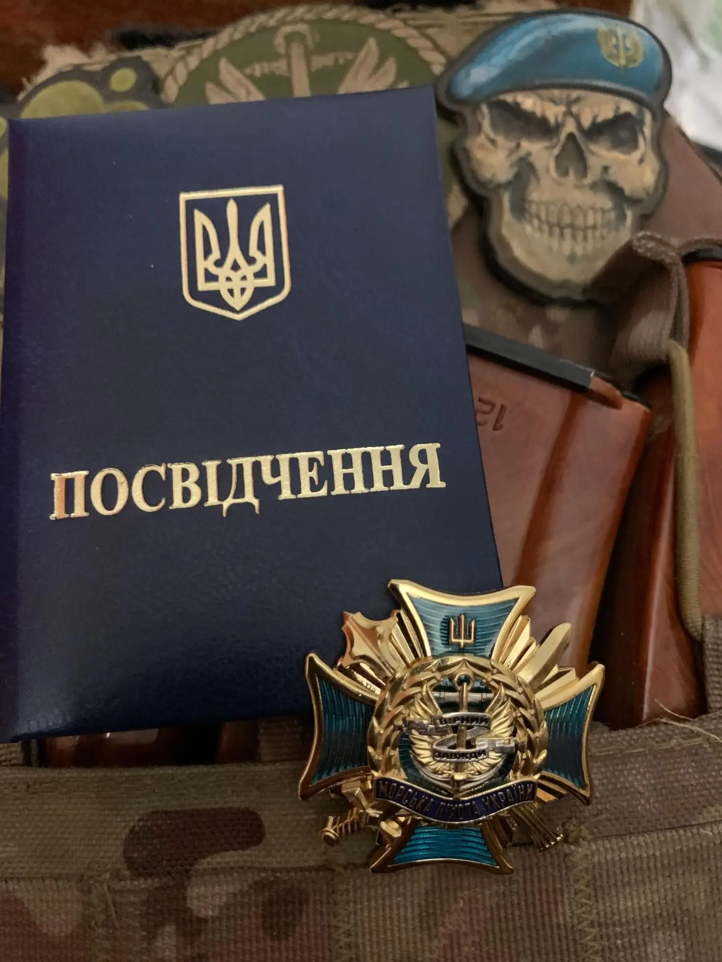 Воїн з Бучача Андрій Слєпцов отримав відзнаку “За вірність морській піхоті України”