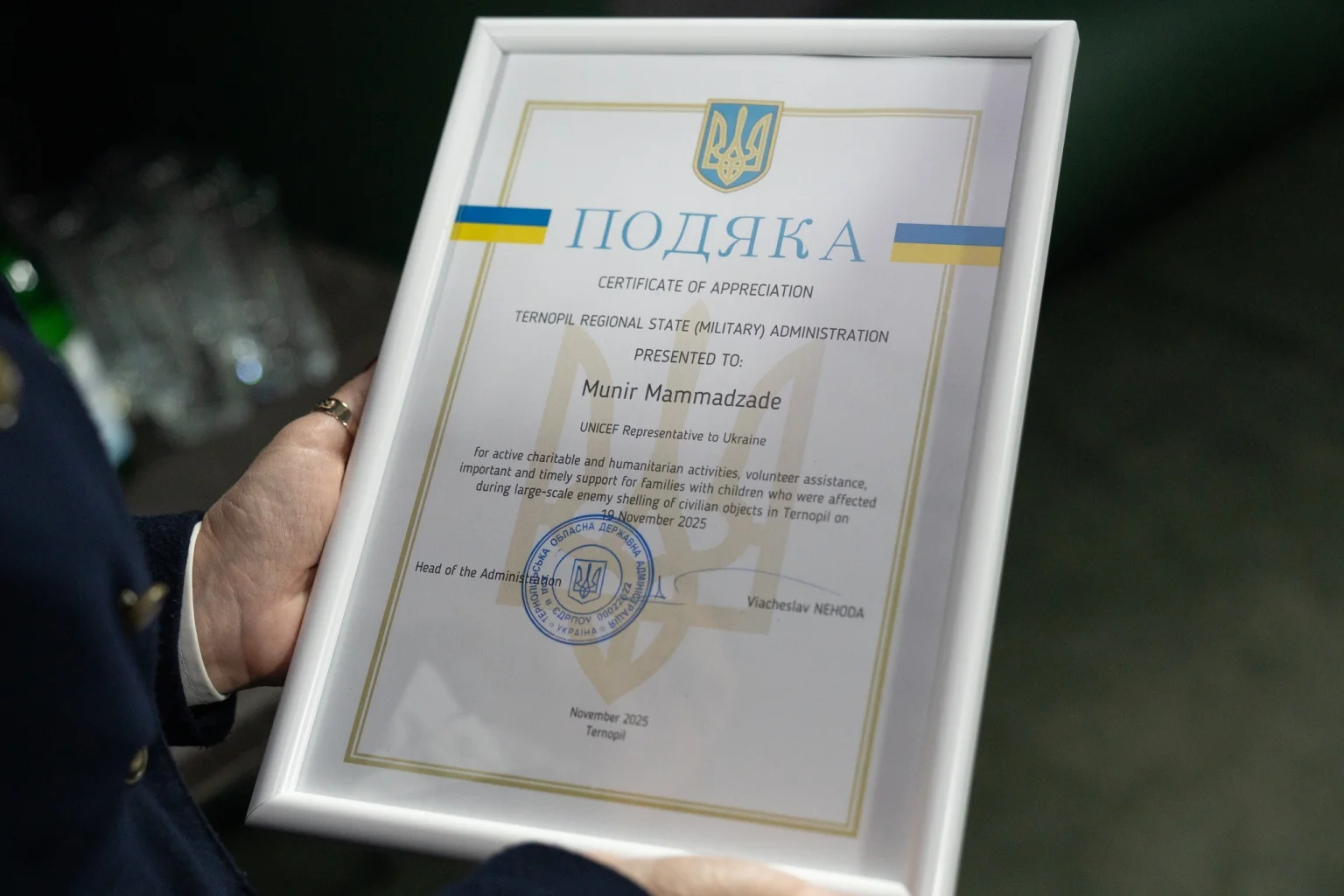 Міжнародні партнери відвідали місце ракетного удару в Тернополі та пообіцяли підтримку постраждалим родинам