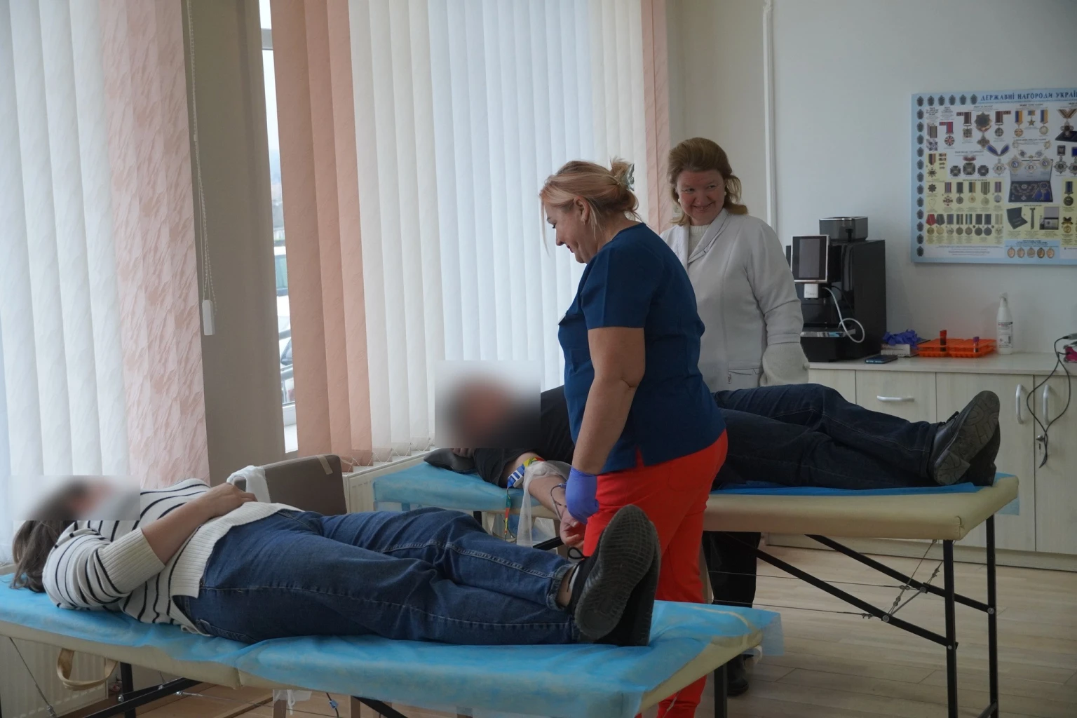 У Байковецькій громаді провели мобільний забір крові для військових