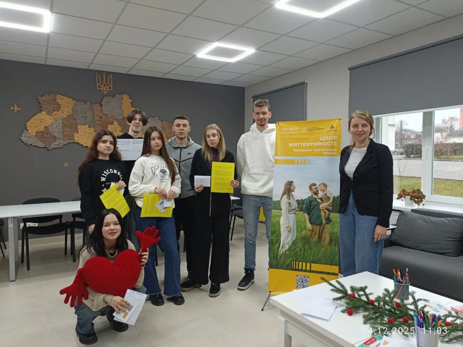 Центр життєстійкості Чортківської громади провів психологічний захід для студентів