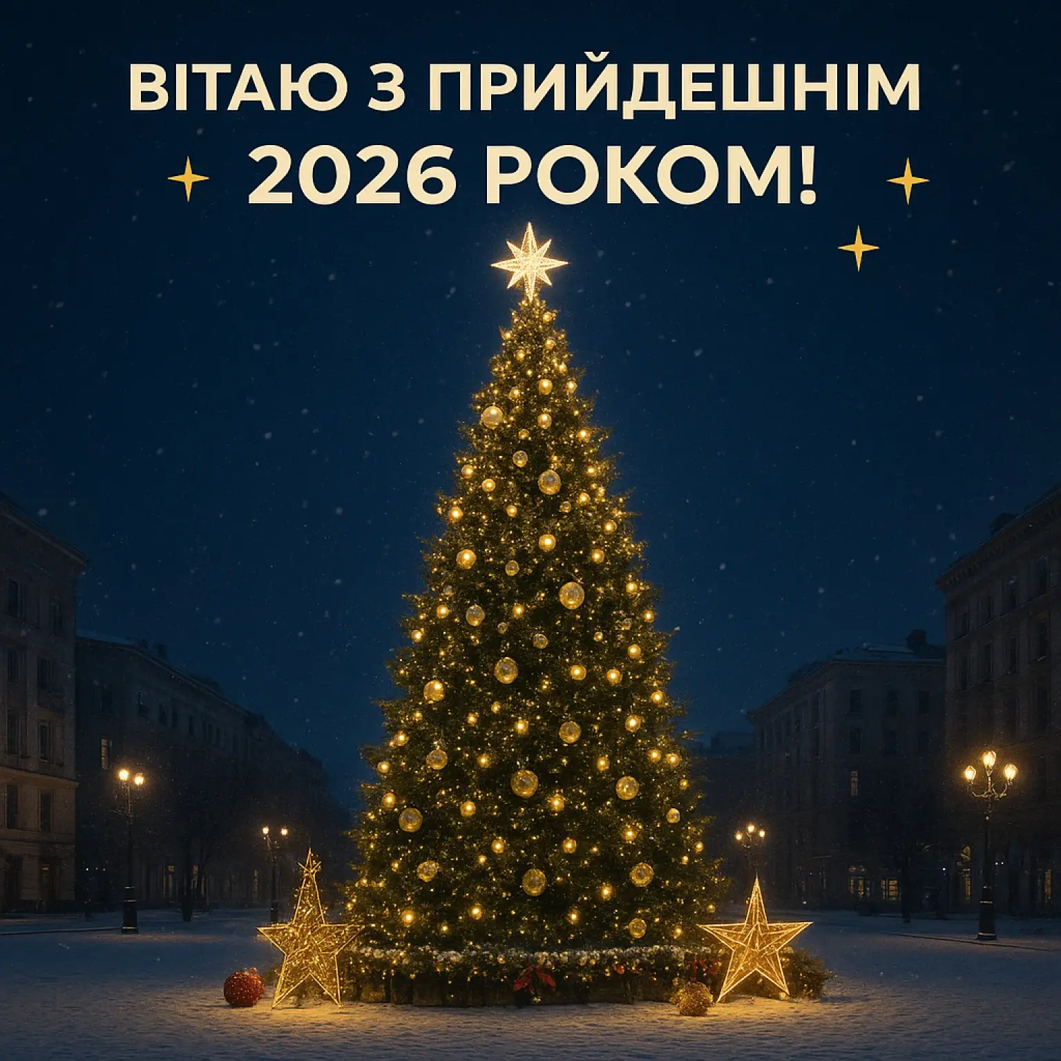 Привітання з прийдешнім новим роком 2026