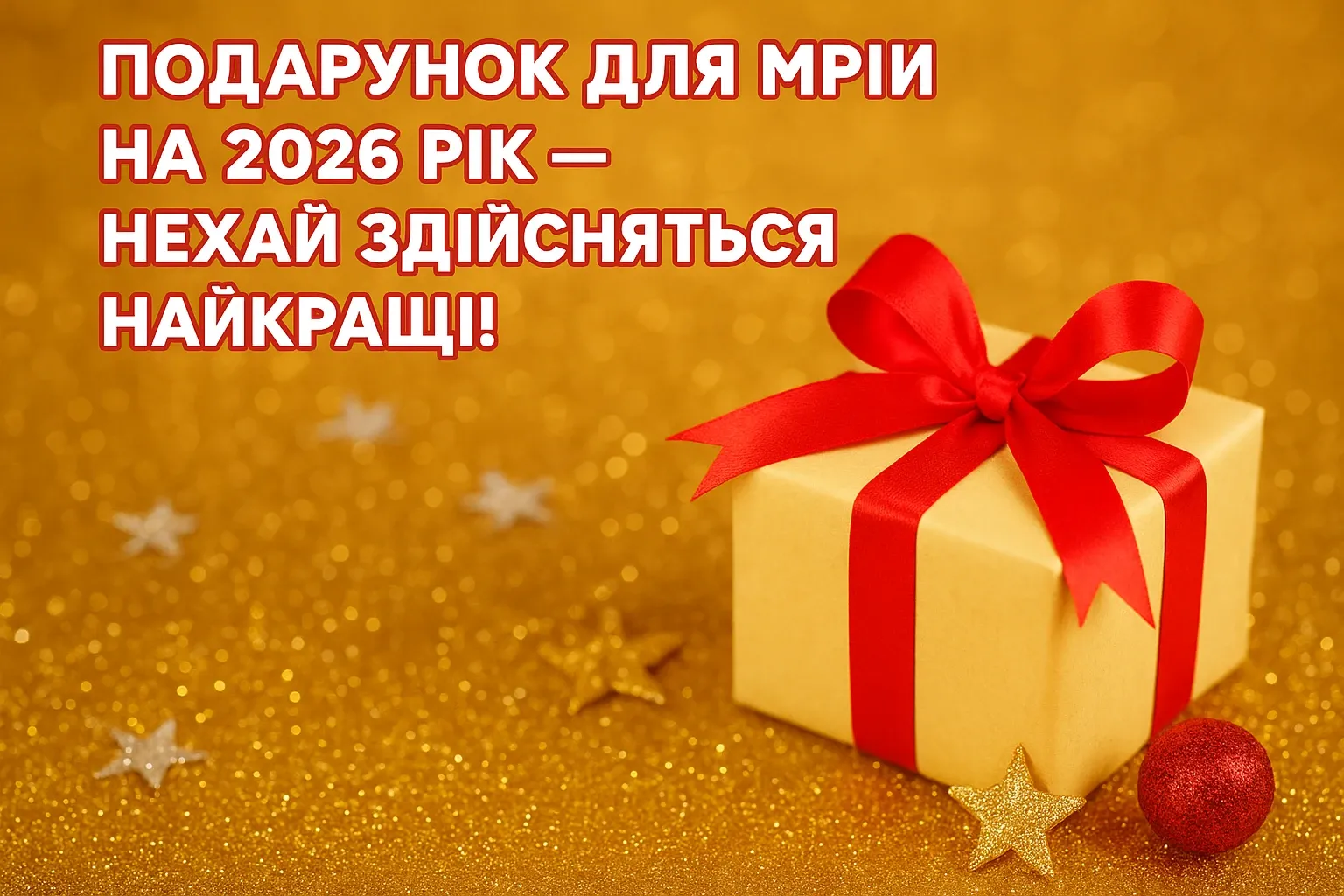 Привітання з прийдешнім новим роком 2026