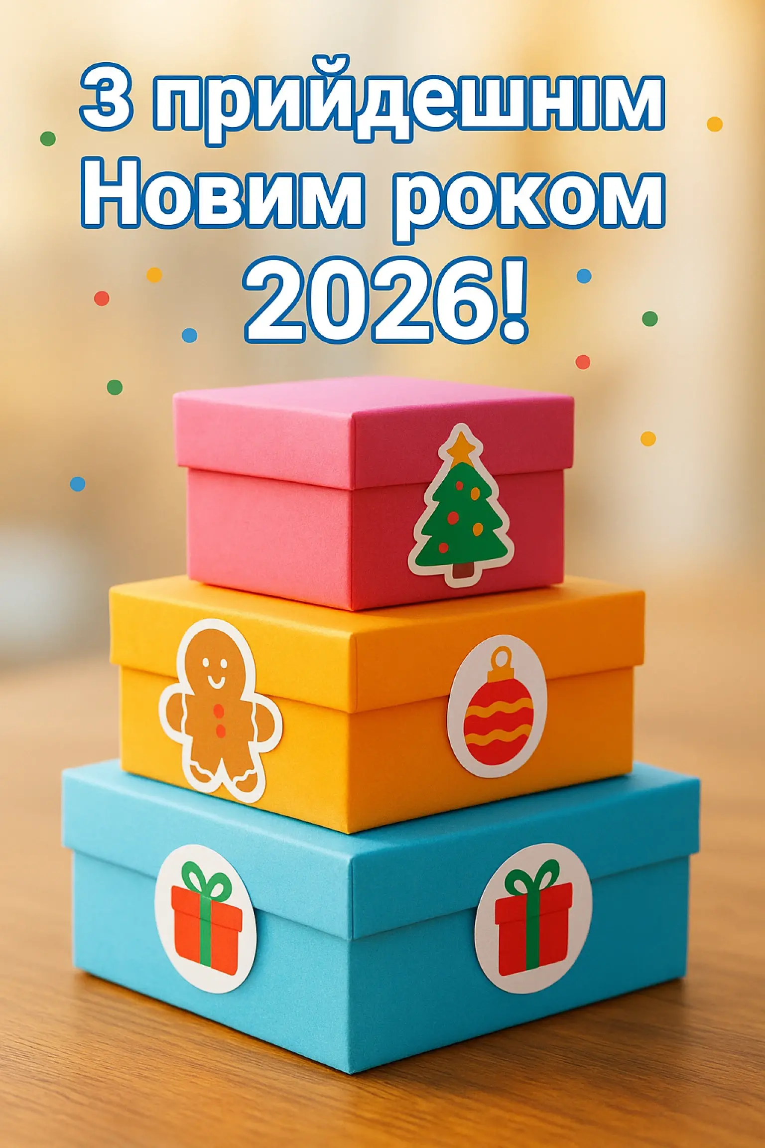 Привітання з прийдешнім новим роком 2026