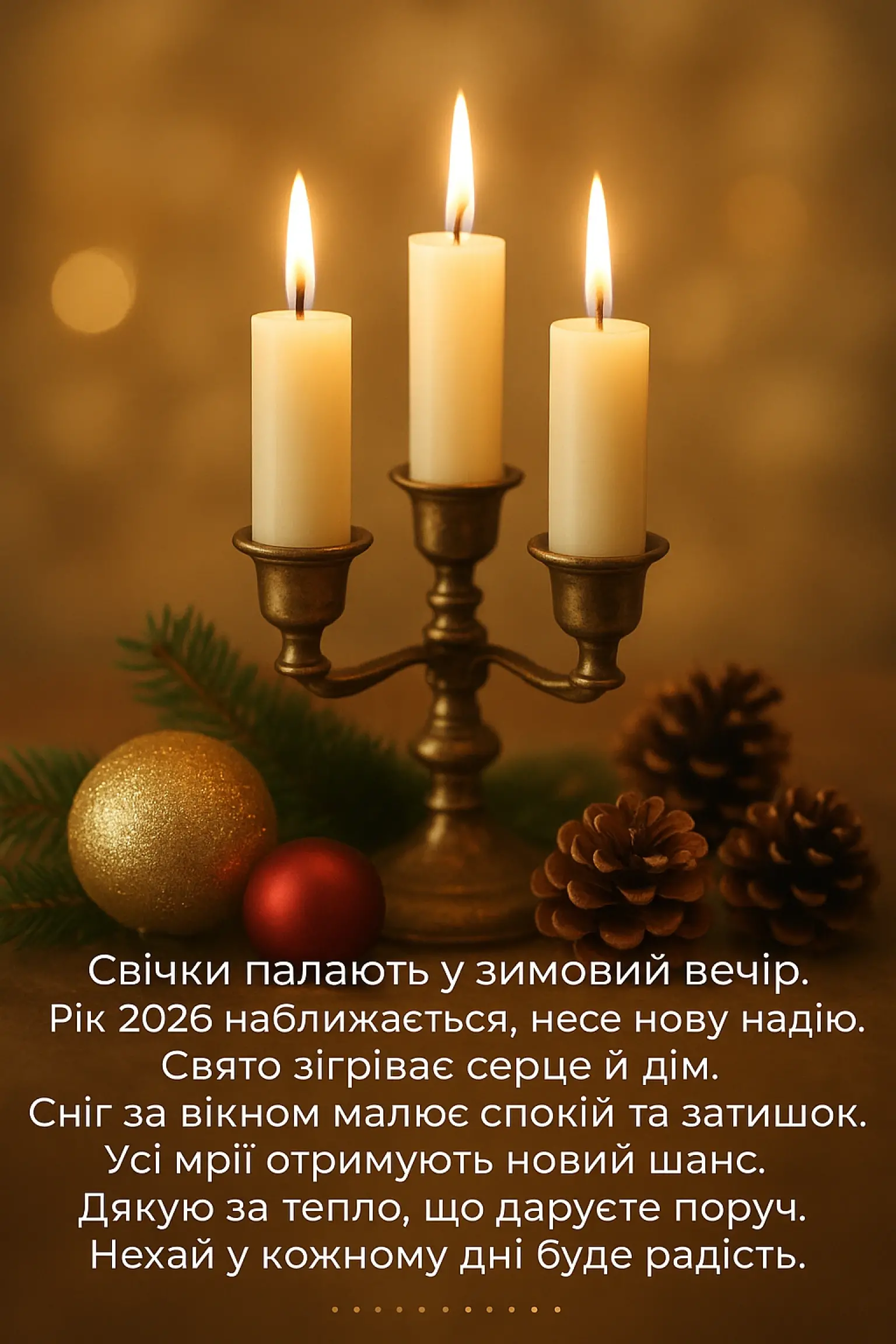 Привітання з прийдешнім новим роком 2026
