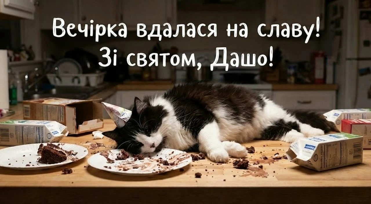Привітання з днем народження для Даші та Дашулі