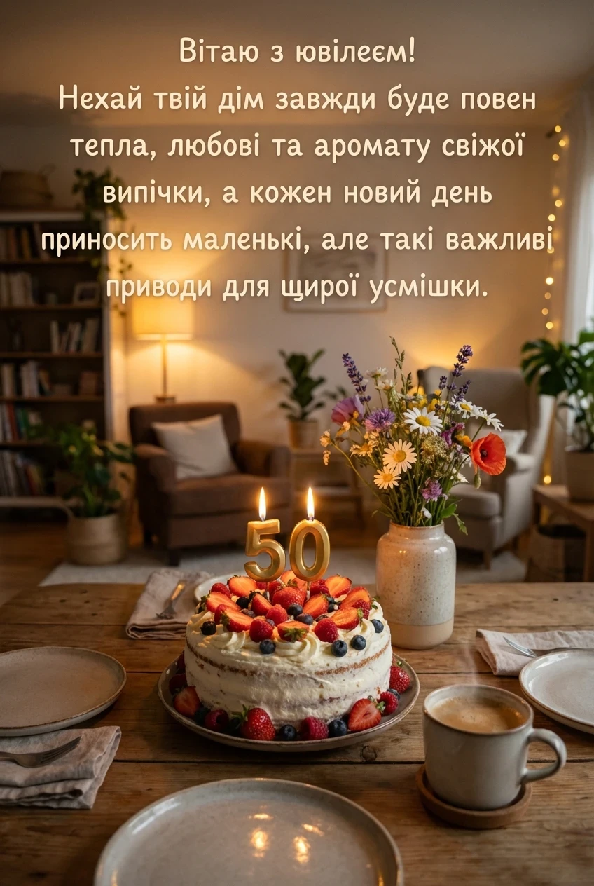 з ювілеєм 50 років для жінки