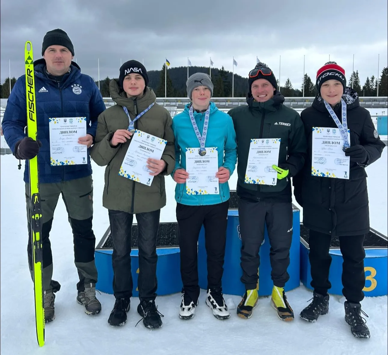 Юні біатлоністи Тернопільщини здобули золото на чемпіонаті України