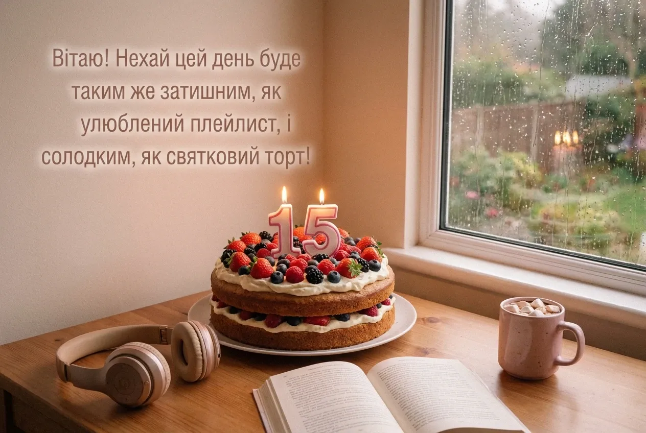 з днем народження дівчинці підлітку 15 років