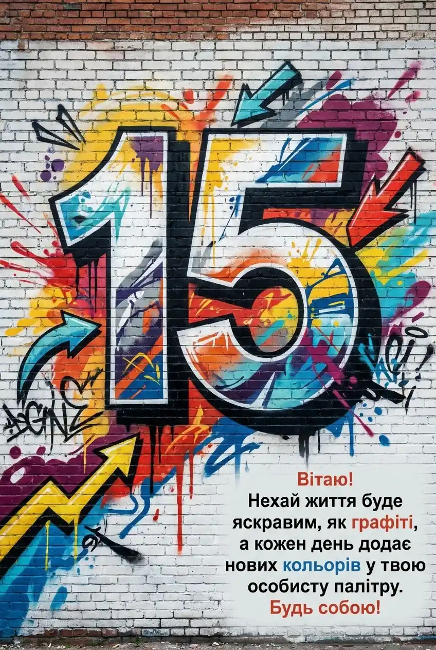 з днем народження дівчинці підлітку 15 років