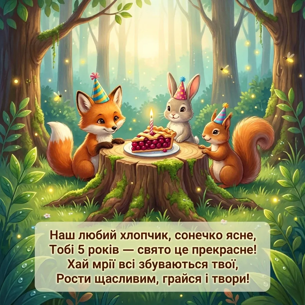 з днем народження синочок 5 років