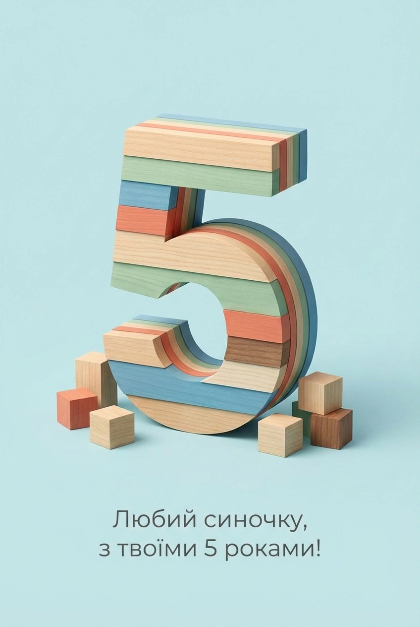 з днем народження синочок 5 років
