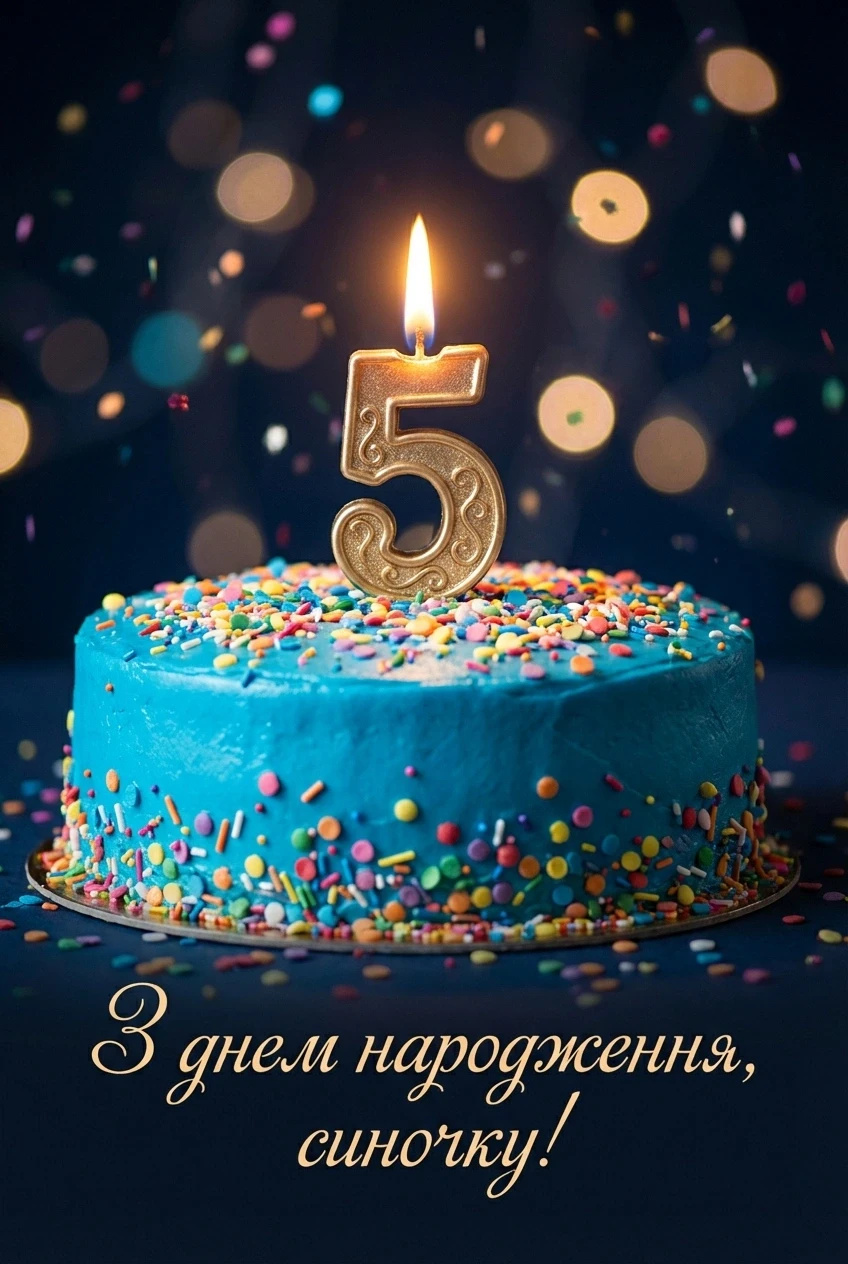 з днем народження синочок 5 років
