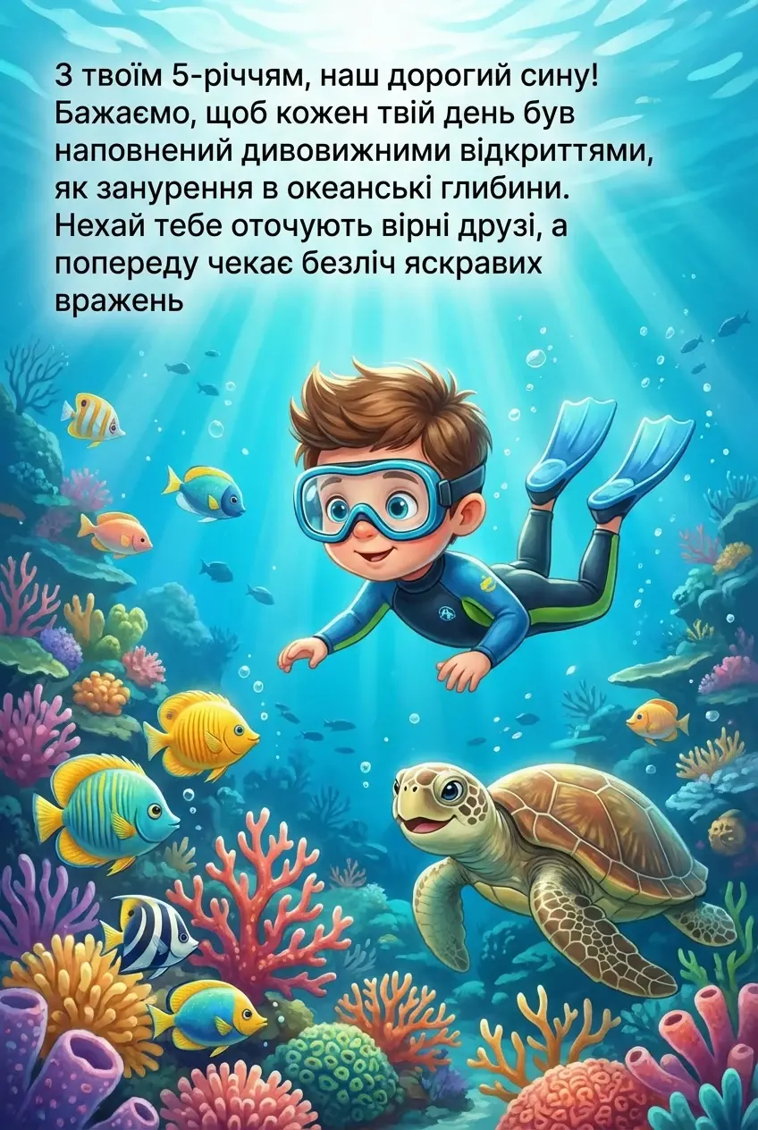 з днем народження синочок 5 років