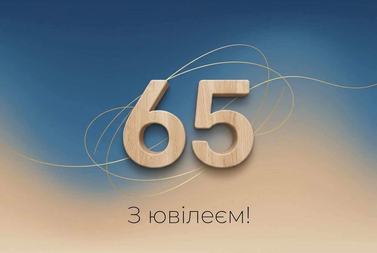 з ювілеєм 65 років мужчині