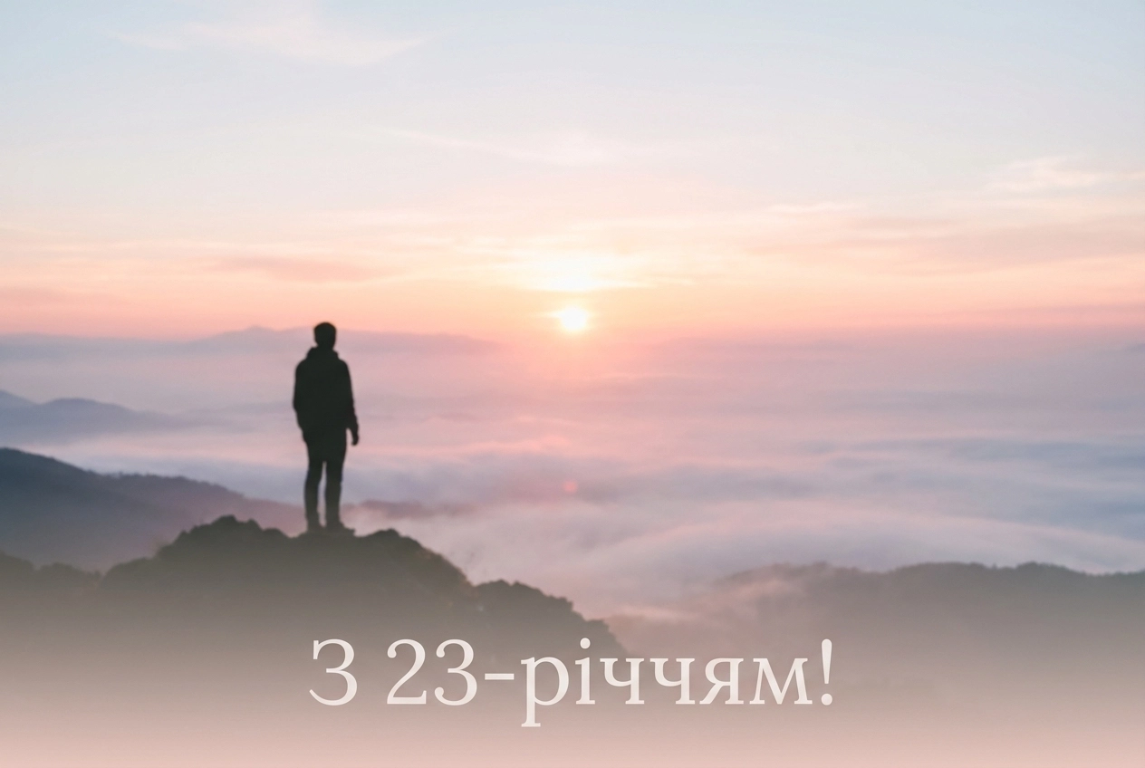 привітання з днем народження хлопцеві 23 роки