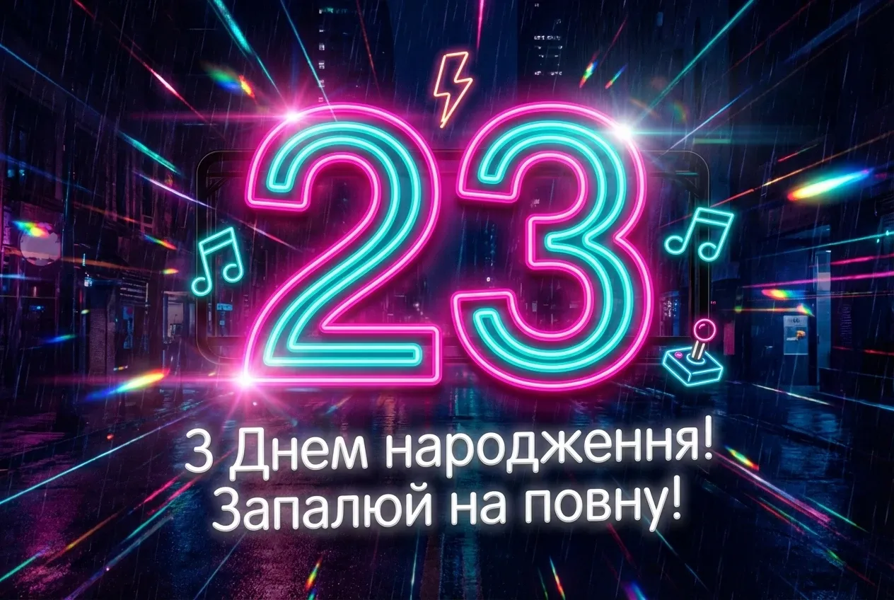 привітання з днем народження хлопцеві 23 роки
