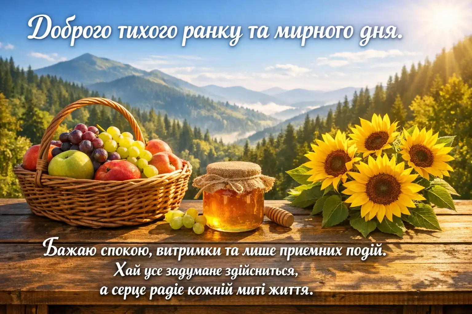 Доброго тихого ранку: душевні картинки та найкращі побажання для гарного настрою