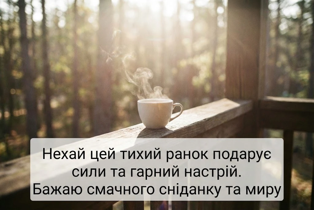 Доброго тихого ранку: душевні картинки та найкращі побажання для гарного настрою
