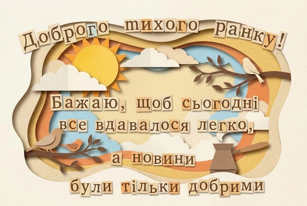 Доброго тихого ранку: душевні картинки та найкращі побажання для гарного настрою