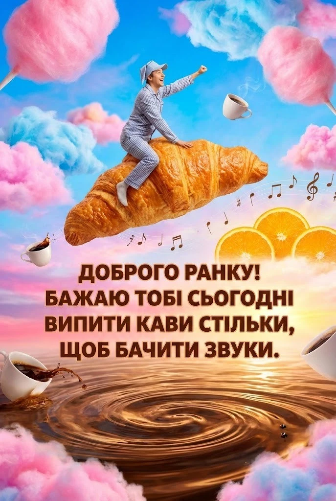 Доброго ранку : смішні картинки та позитивні вітання для гарного настрою