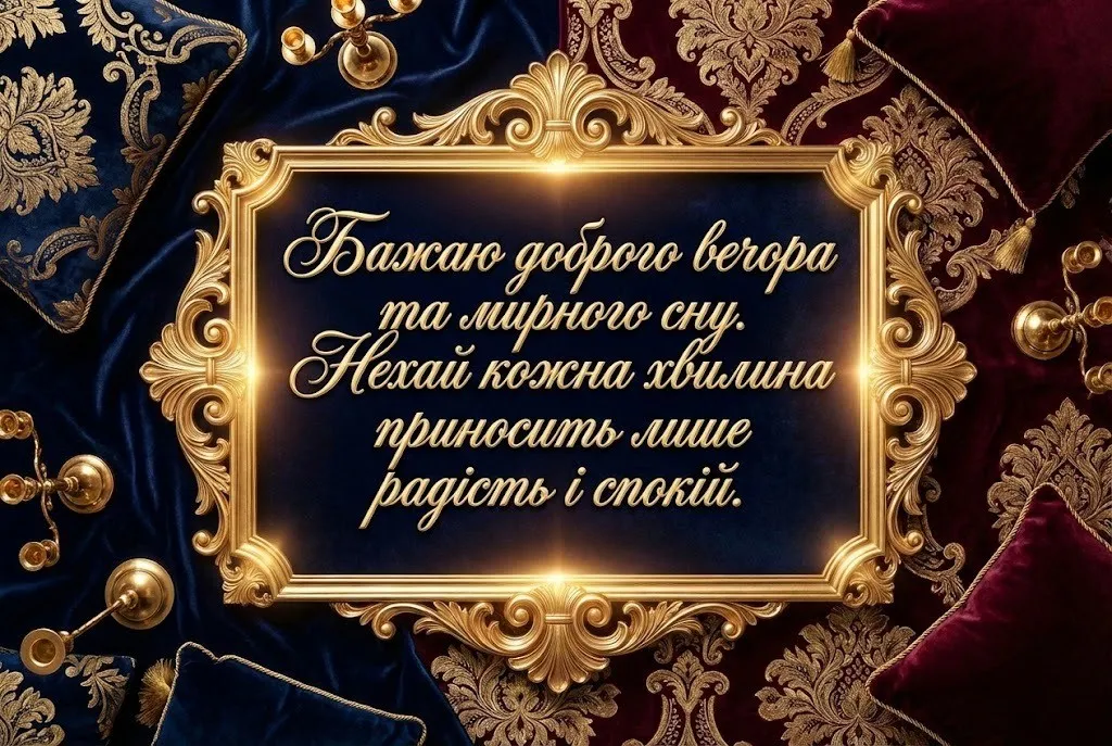 Доброго вечора і тихої ночі: душевні побажання та красиві листівки для затишку