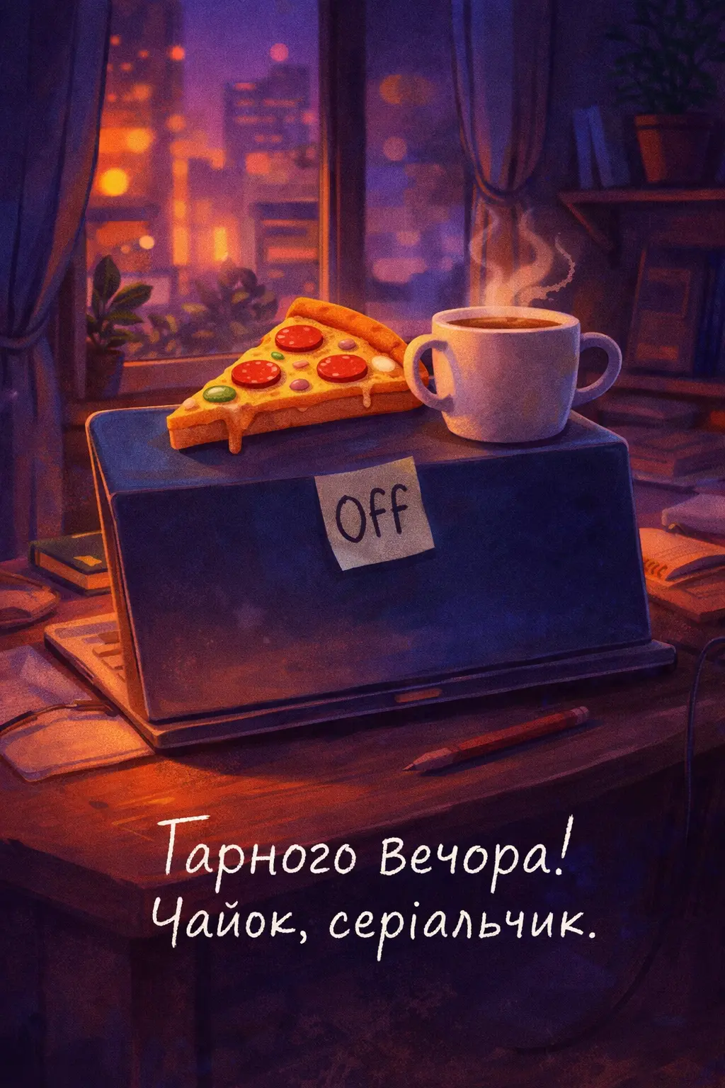 Гарного вечора: приколи та найтепліші побажання доброго вечора у картинках