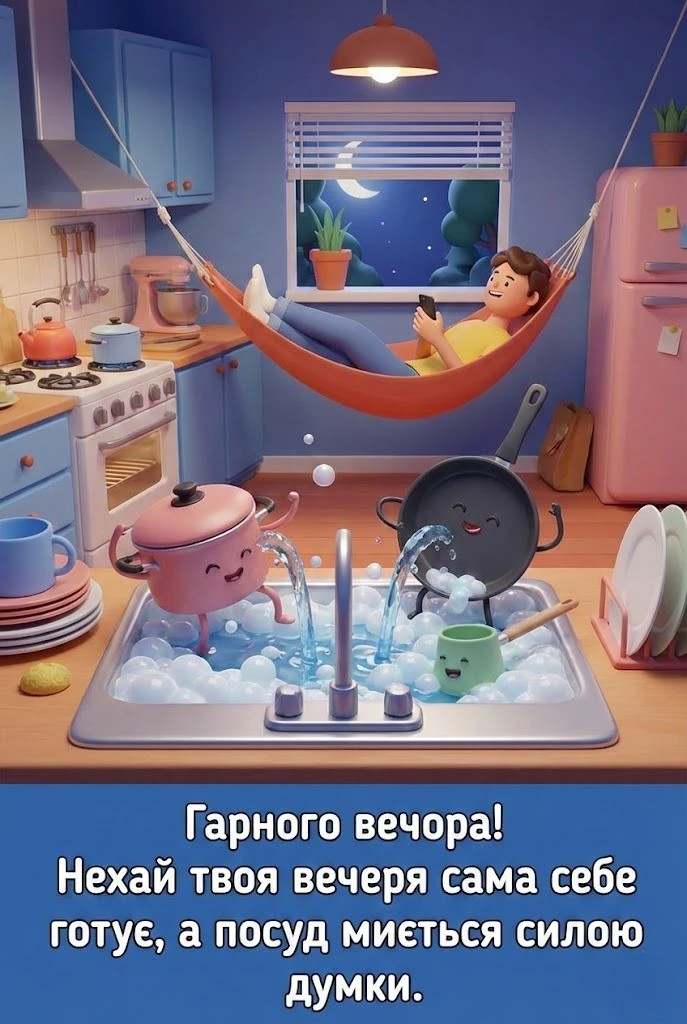 Гарного вечора: приколи та найтепліші побажання доброго вечора у картинках