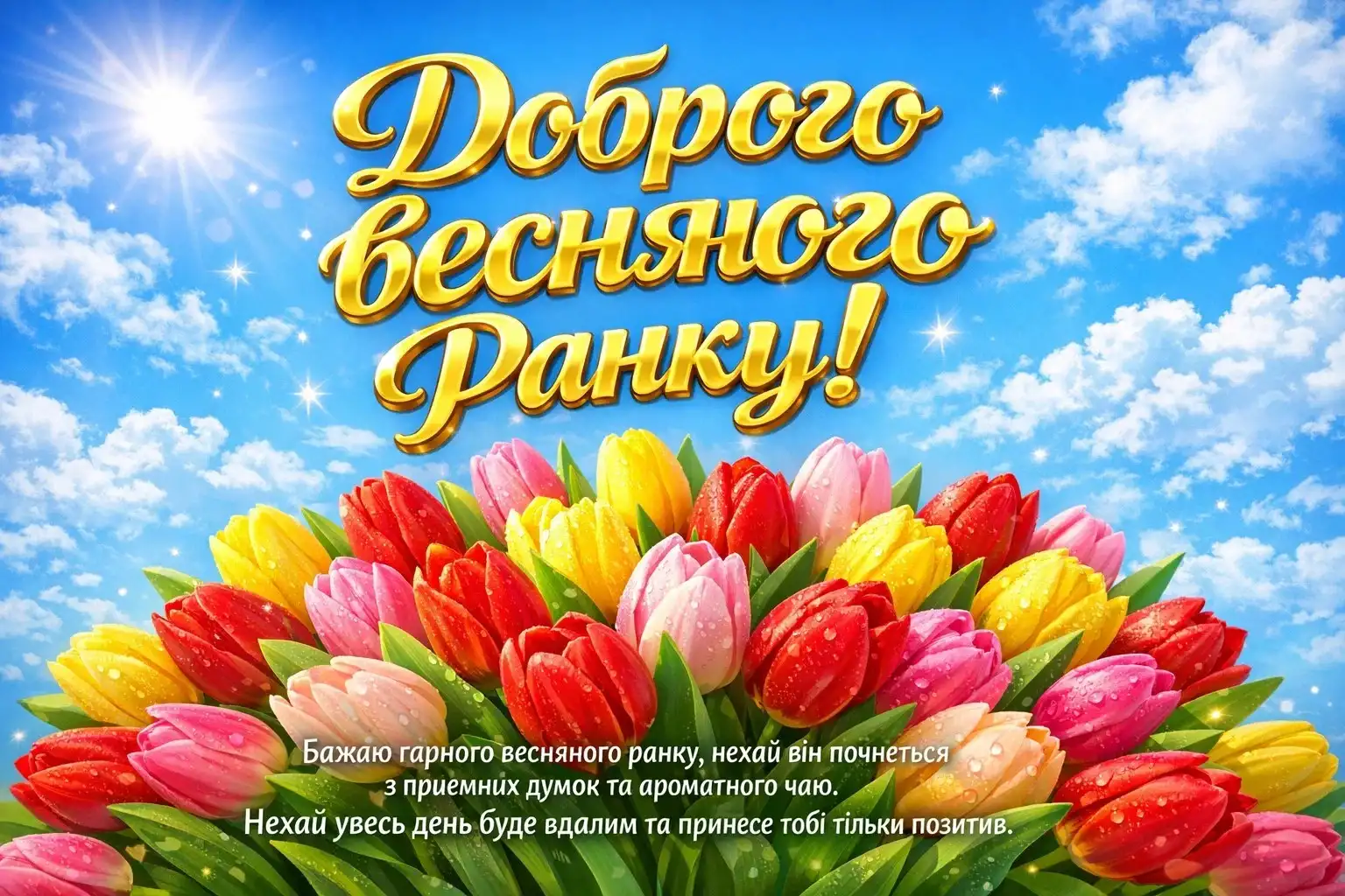 Гарний доброго весняного ранку: душевні побажання та красиві картинки для натхнення
